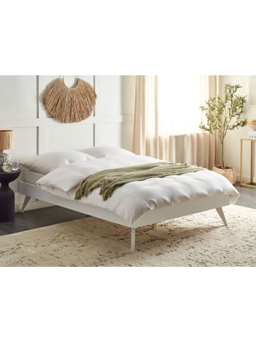 Beliani Doppelbett BERRIC in Weiß - (W) 148 x (H) 38 x (L) 202 cm