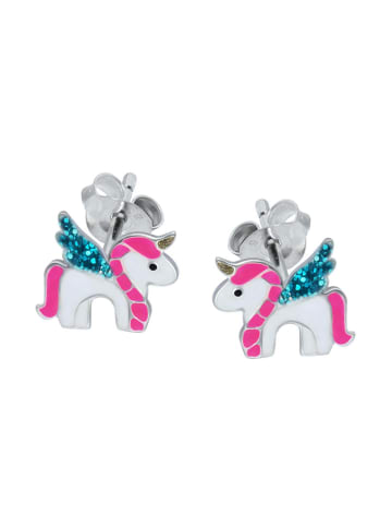 schmuck23 Ohrringe 925 Silber Einhorn in Bunt