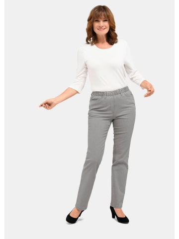 GOLDNER Kurzgröße: Klassische Jeansschlupfhose LOUISA in hellgrau