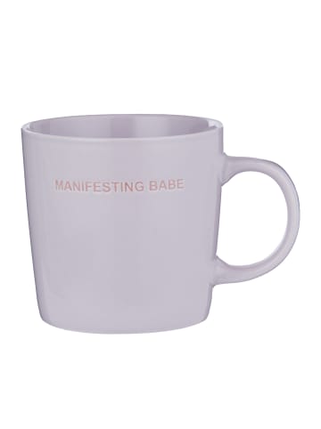 Butlers Tasse GOOD VIBES Manifesting Babe in Violett