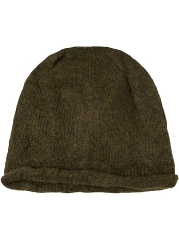 styleBREAKER Oversize Strickbeanie mit Rollrand in Oliv