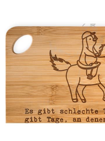 Mr. & Mrs. Panda Servierplatte Pferd Reiten mit Spruch in Braun