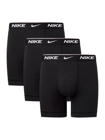 Nike Boxershorts Everyday Cotton Stretch Boxer Brief 3P in Black/Black/Black