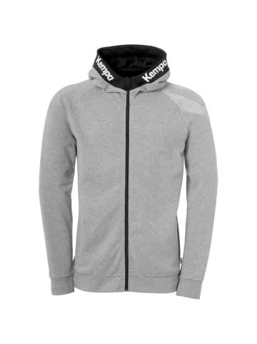 Kempa Kapuzenjacke Core 26 in dark grau melange