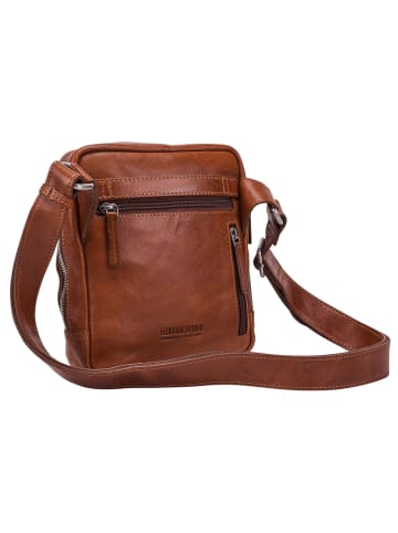 Leonhard Heyden Cambridge Umhängetasche Leder 18 cm cognac