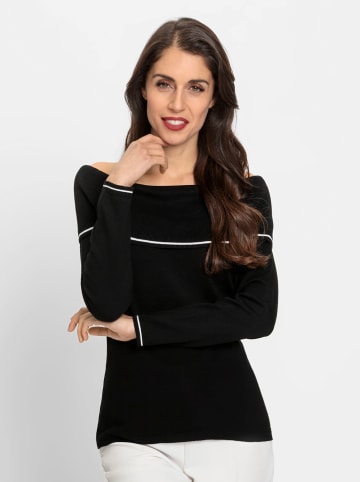 Heine Carmenpullover in schwarz