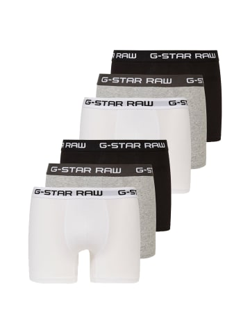 G-Star Raw Boxershort 6er Pack in Grau/Schwarz/Weiß