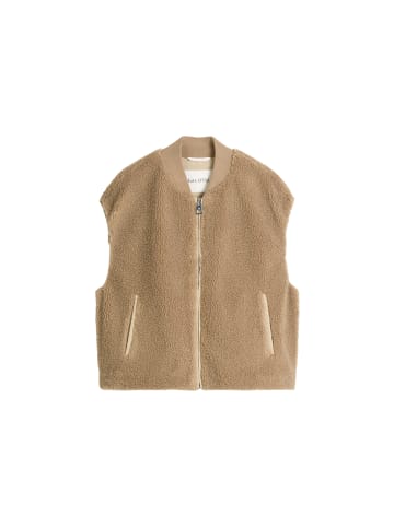 Marc O'Polo Teddy-Weste regular in Soft Mocca