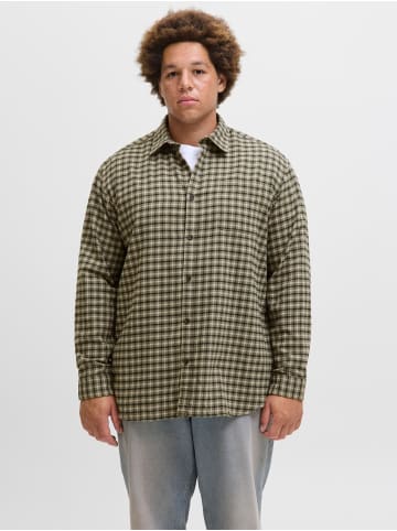 JACK & JONES PLUS Hemd in Dusty Olive