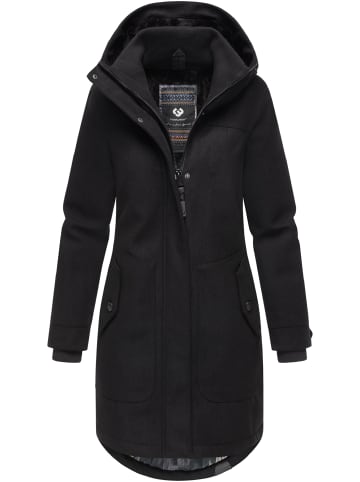 ragwear Wintermantel Jannisa Coat in Black