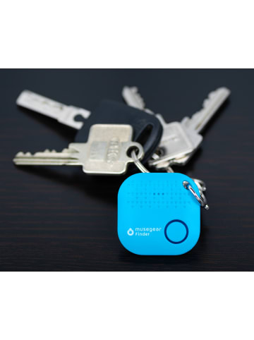 musegear Bluetooth-Schlüsselfinder "Finder 2" in hellblau 3er Pack