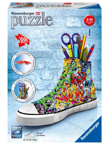 Ravensburger Sneaker Graffiti Style 3D Sonderformen | Erlebe Puzzeln in der 3. Dimension