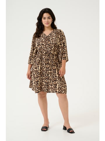 KAFFE curve Kleid KCperla in Naturel Leopard Print