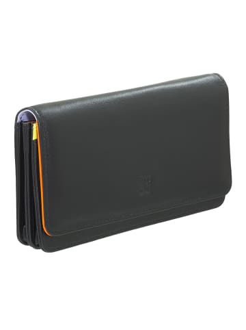DuDu Geldbörse RFID Leder 17,5 cm in black pop