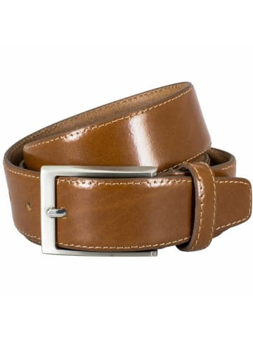 Lindenmann Gürtel für Herren in cognac