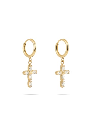 Tamaris Ohrringe Cross in gold