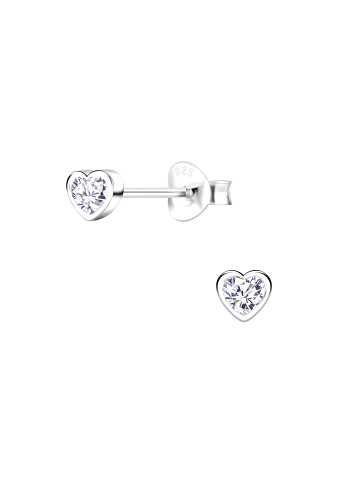 Alexander York Kinder-Ohrstecker HERZ in 925 Sterling Silber