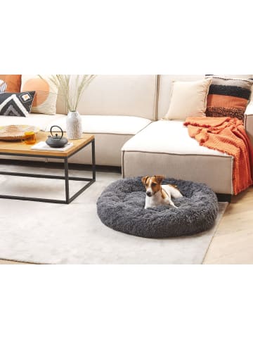 Beliani Tierbett KULU in Grau - (W) 80 x (H) 20 x (L) 80 cm