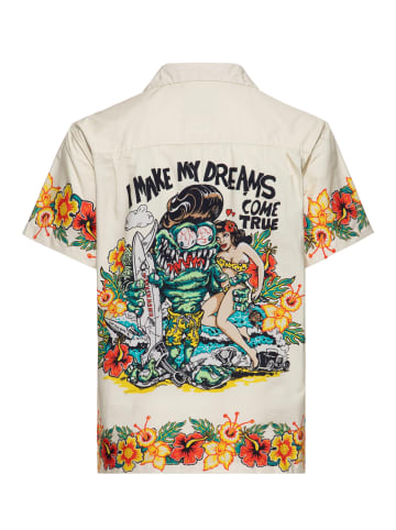 King Kerosin King Kerosin Hawaii Hemd I Make My Dreams Come True in beige