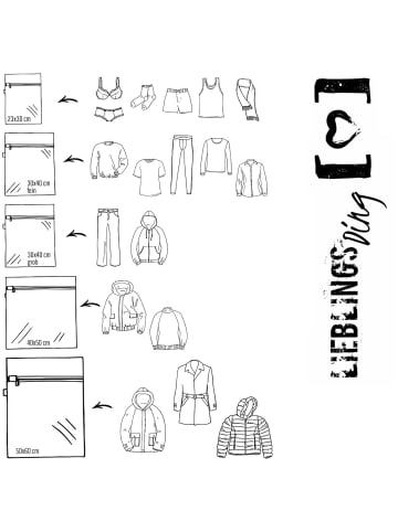 LIEBLINGS Ding Wäschenetz 5er Set LIEBLINGS Ding Wäschenetz 1 in Weiß