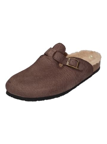 natural world Hausschuhe BIO SLIPPER NAPA WOOL in braun