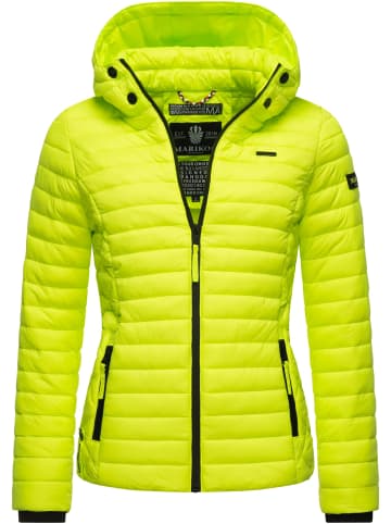 Marikoo Steppjacke Samtpfote in Neon Green