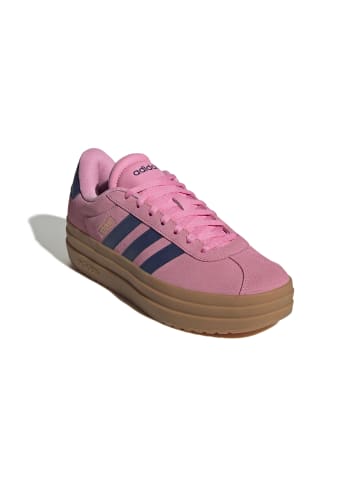 adidas Sneaker Vl Court Bold in bliss pink/dark blue/gold met.