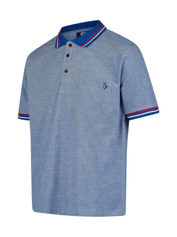 SCHIETWETTER Polo-Shirt "Kan",  100% Baumwolle, in blue/white