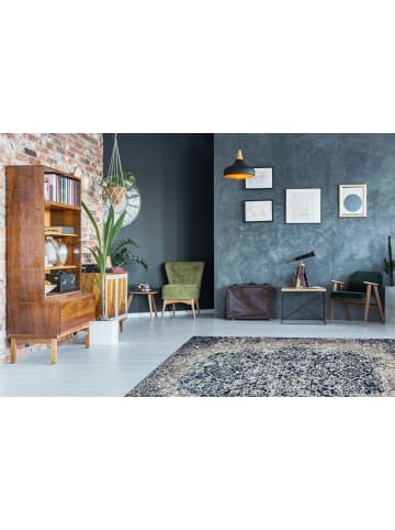 Kayoom Kurzflor Teppich River 140 in grau - multi - rechteckig