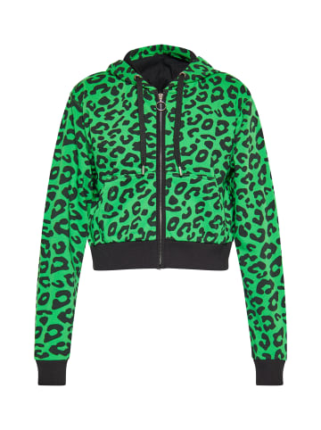 myMo Women Sweatshirt in Grün Leo