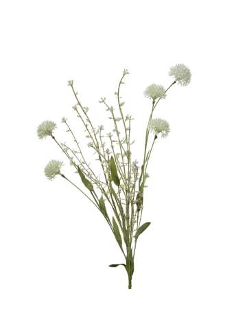 MARELIDA Deko Wildblumen Wiesenblumen in creme - H: 70cm