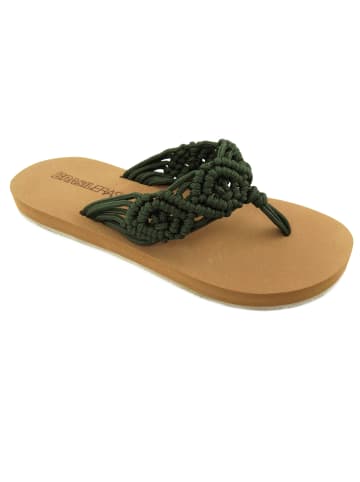 Brasileras Zehentrenner "Crochet" in Militärgrün