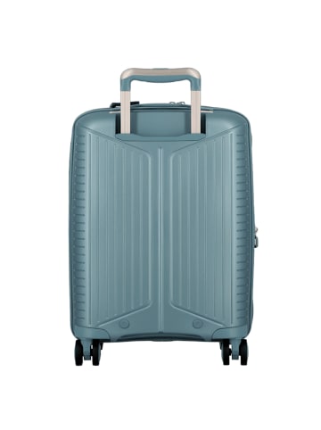 Jump Evae 4 Rollen Kabinentrolley 55 cm mit Dehnfalte in light blue