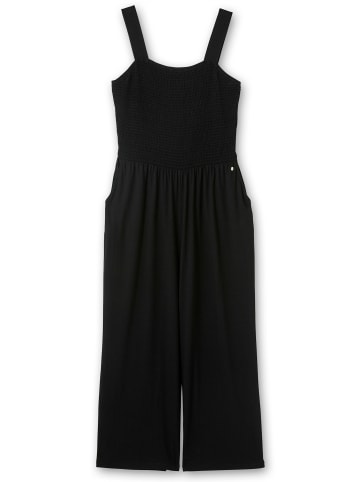 sheego Jumpsuit in schwarz