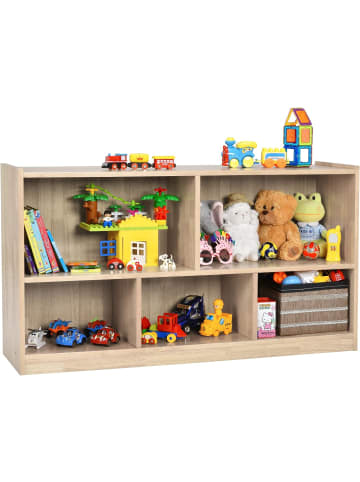 COSTWAY Spielzeugschrank in Beige