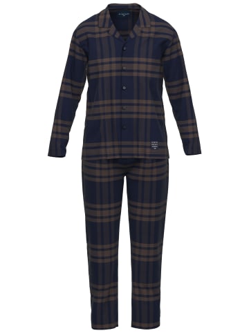 Tom Tailor Pyjama Rhodos in braun-dunkel-Karo