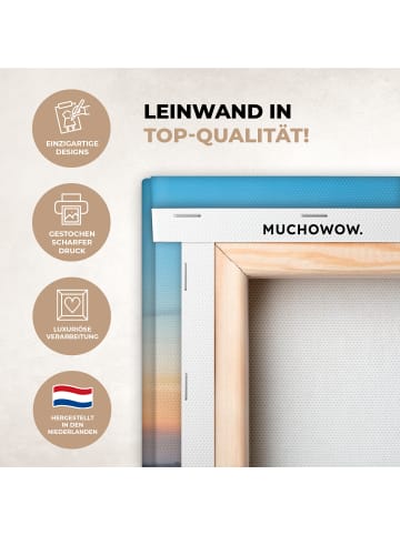 MuchoWow Leinwand bilder Erleuchtete Stadt (BxH)