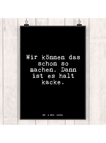 Mr. & Mrs. Panda Bild Wir können das schon... mit Spruch in Schwarz