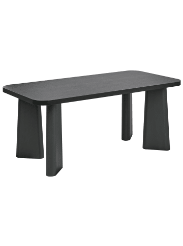 Beliani Esszimmertisch ATLIN in Schwarz - (W) 90 x (H) 75 x (L) 180 cm