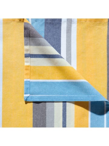 REDBEST Baumwolle, Gewebt Mitteldecke in blau-gelb