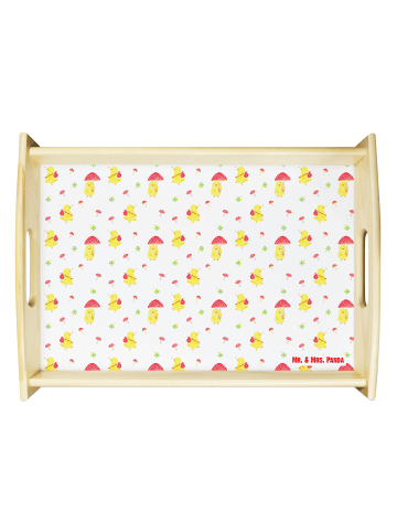 Mr. & Mrs. Panda Dekotablett Küken Fliegenpilz ohne Spruch in Weiß