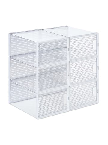 6 x Schuhbox in Volltransparent
