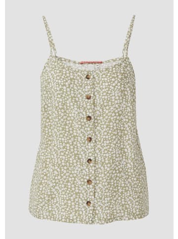 QS Bluse in 75A0_olivgrün