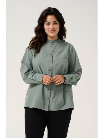 KAFFE curve Langarm - Hemd KCadi Regular fit in Balsam Green
