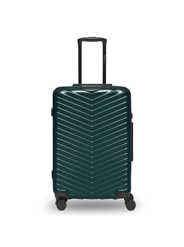 Redolz Essentials 18 4 Rollen Trolley 66 cm mit Dehnfalte in Metallic-Green Shiny