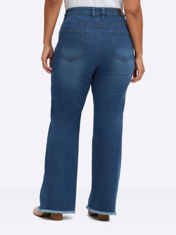 sheego Jeans in blue-stone-washed