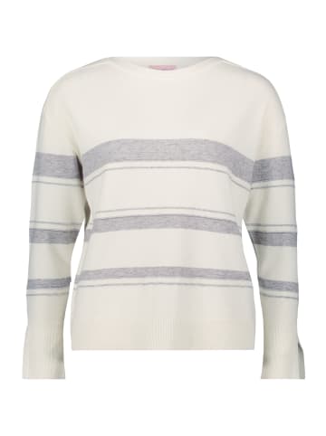 Betty Barclay Feinstrickpullover mit Lurexfaden in Patch Cream/Grey