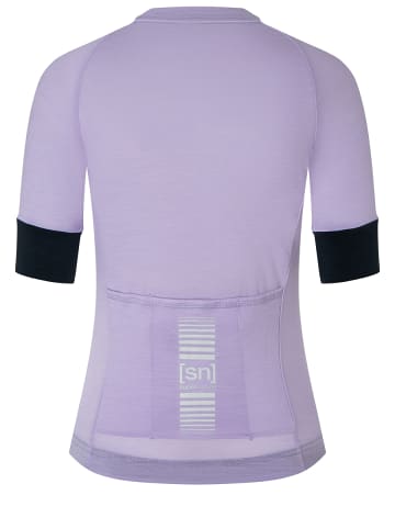 super.natural Merino Fahrradtrikot GRAVA SUMMER JERSEY in lila