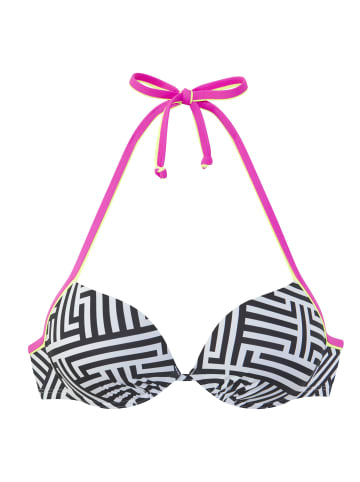 Buffalo Push-Up-Bikini-Top in schwarz-weiß