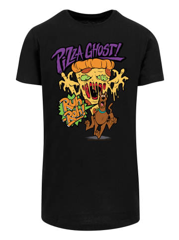 F4NT4STIC Long Cut T-Shirt Scooby Doo Pizza Ghost Geist in schwarz